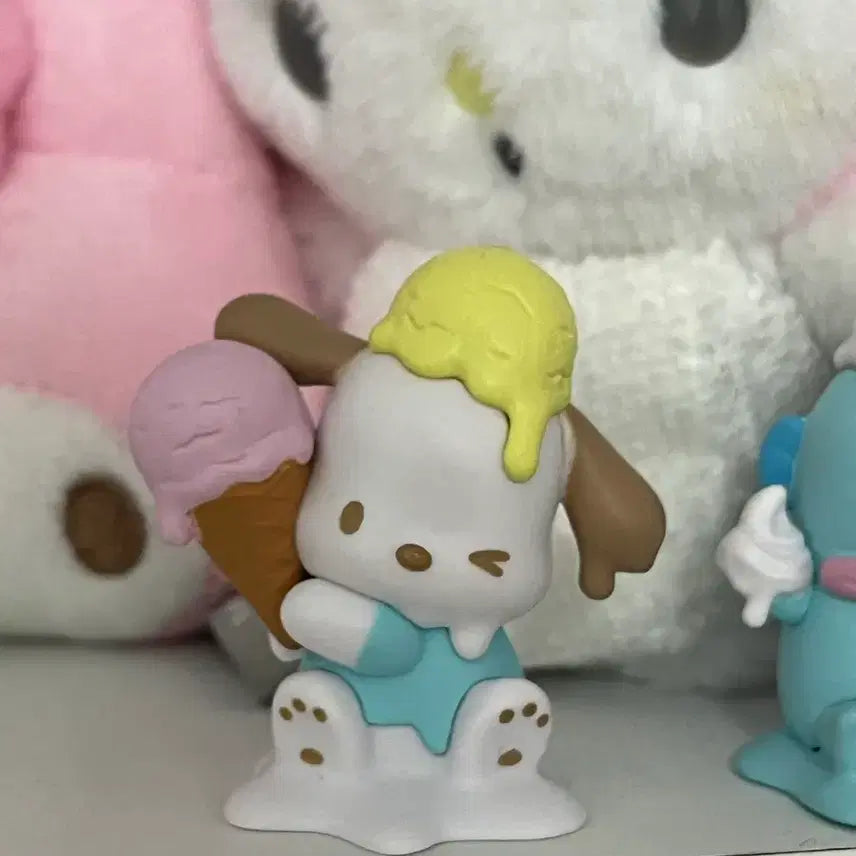 [BUNJANG] Sanrio Pochacco Ice Cream Gachapon Miniature Figure / 산리오 포차코 포챠코 아이스크림 가챠 방꾸 피규어