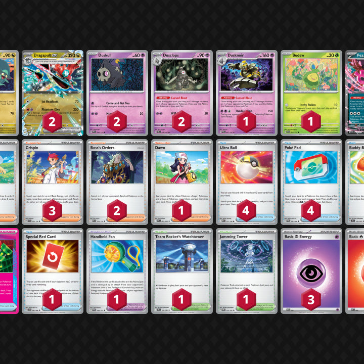 [BUNJANG] Pokémon Card Dragapult + Yana Walamon (Custom) Complete Deck / 포켓몬카드 드래펄트+야느와르몽(커스봄) 완덱