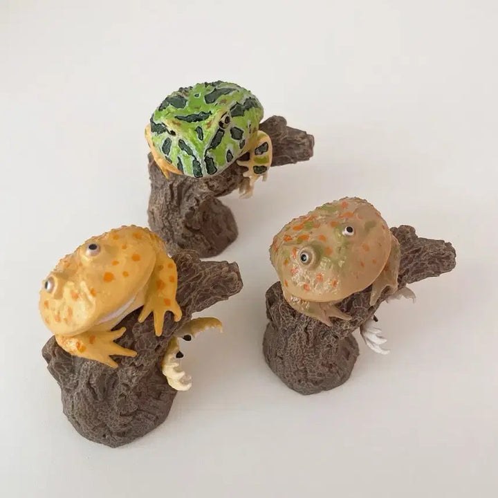 [BUNJANG] Bandai Finger Habitat Collection Frog 3 Types Bundle Set / [급처/일괄] 반다이 생물대도감 손가락 위 컬렉션 가챠 개구리 3종