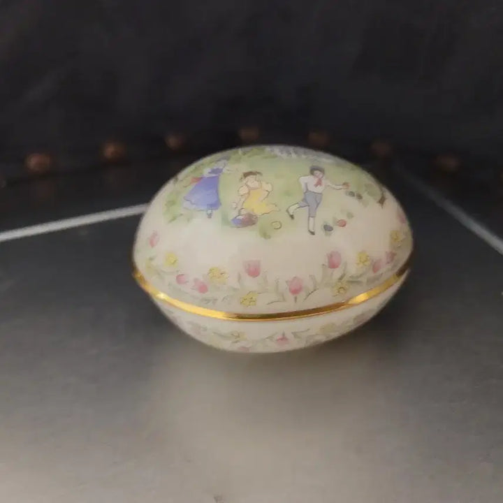 [BUNJANG] Lenox White House Egg Trinket Box Limited Edition / 레녹스 에그 트링켓 백악관 그림 도자기 보석함 리미티드 에디션