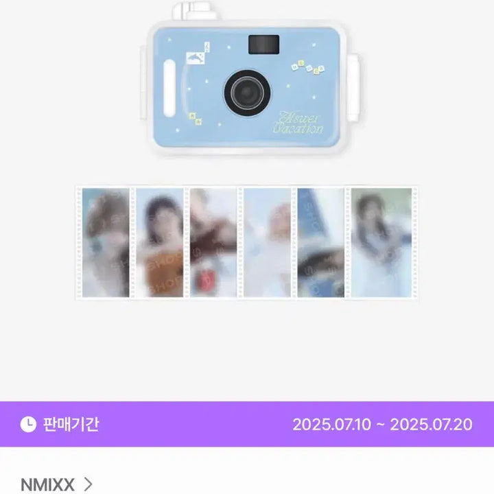 [BUNJANG] NMIXX Waterproof Camera Fanmeeting MD Photocard Included / NMIXX 방수카메라 팬미팅MD 포카포함