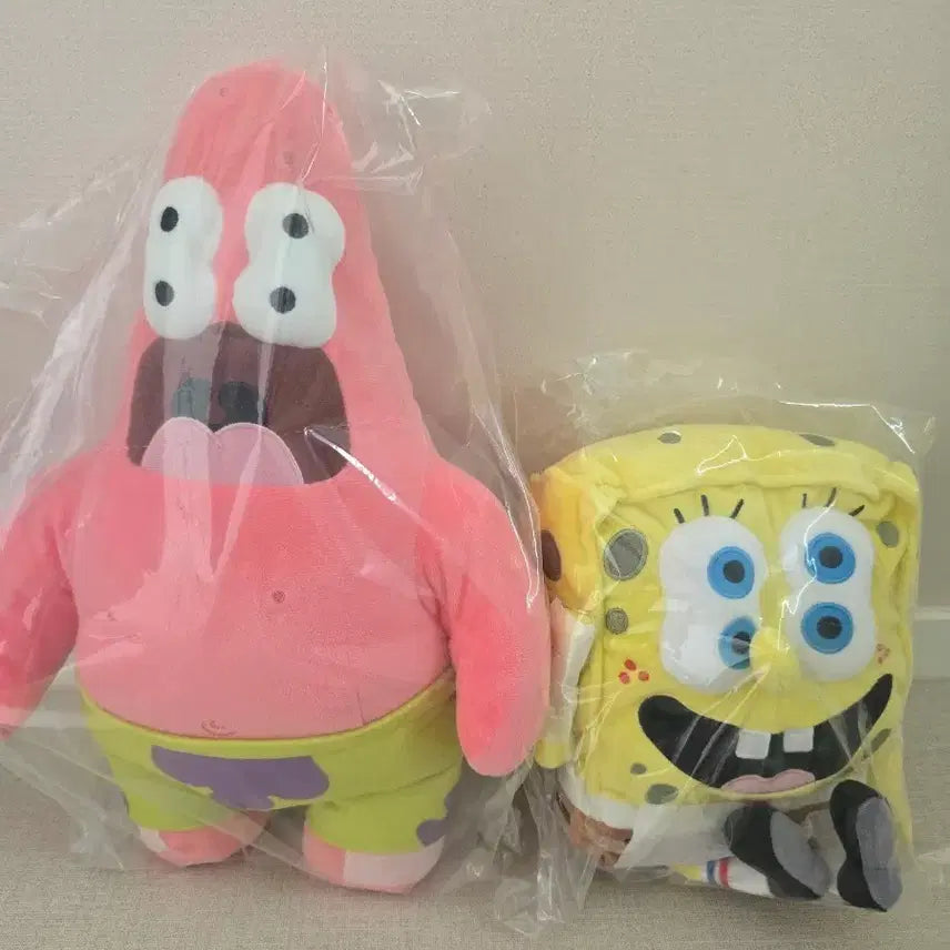 [BUNJANG] Uniqlo SpongeBob Patrick Star Plush Set / 유니클로 스펀지밥 뚱이 인형