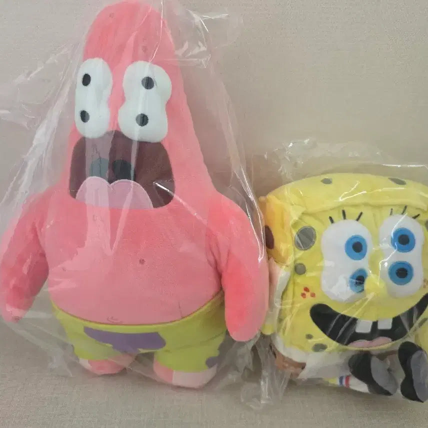 [BUNJANG] Uniqlo SpongeBob Patrick Star Plush Set / 유니클로 스펀지밥 뚱이 인형