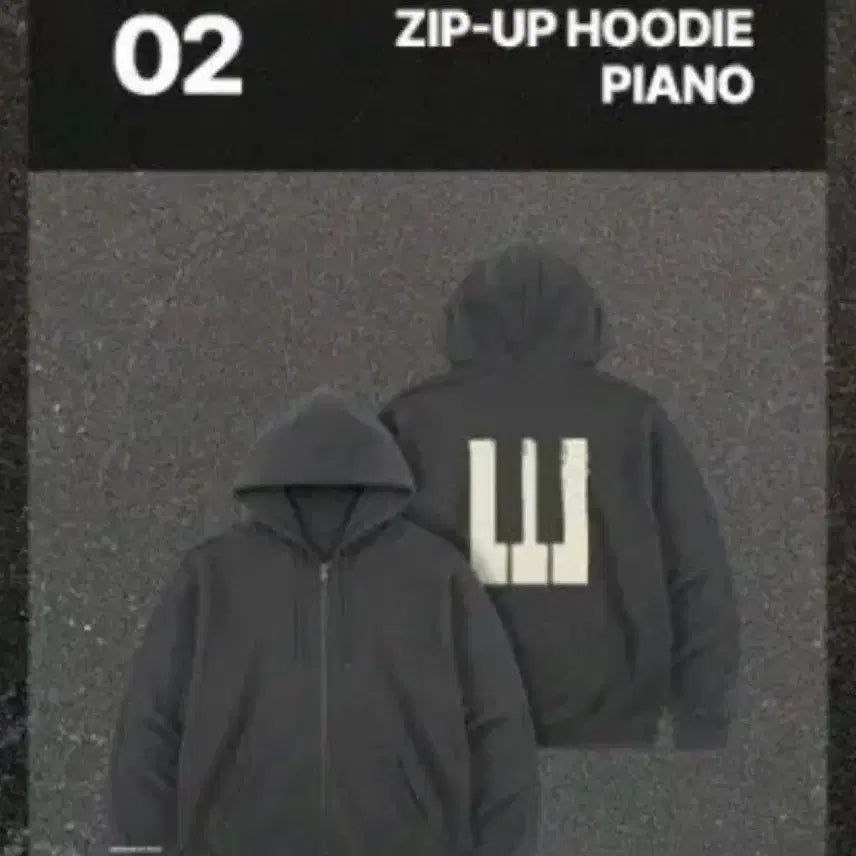 [BUNJANG] Big Bang 20th Anniversary Exhibition Zip-Up Hoodie Piano / 빅뱅 20주년 전시회 집업 후드 피아노 판매