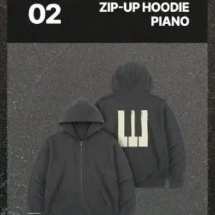 [BUNJANG] Big Bang 20th Anniversary Exhibition Zip-Up Hoodie Piano / 빅뱅 20주년 전시회 집업 후드 피아노 판매