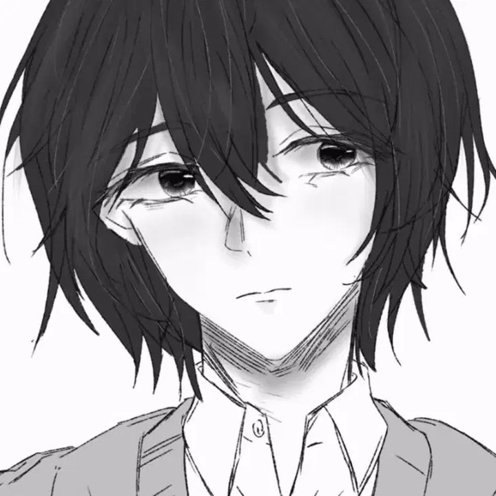 [BUNJANG] Black and White Bust Commission (Male/Female Characters) / 남캐/여캐 흑백/간단 컬러/ 흉상 커미션 (낙퀄)