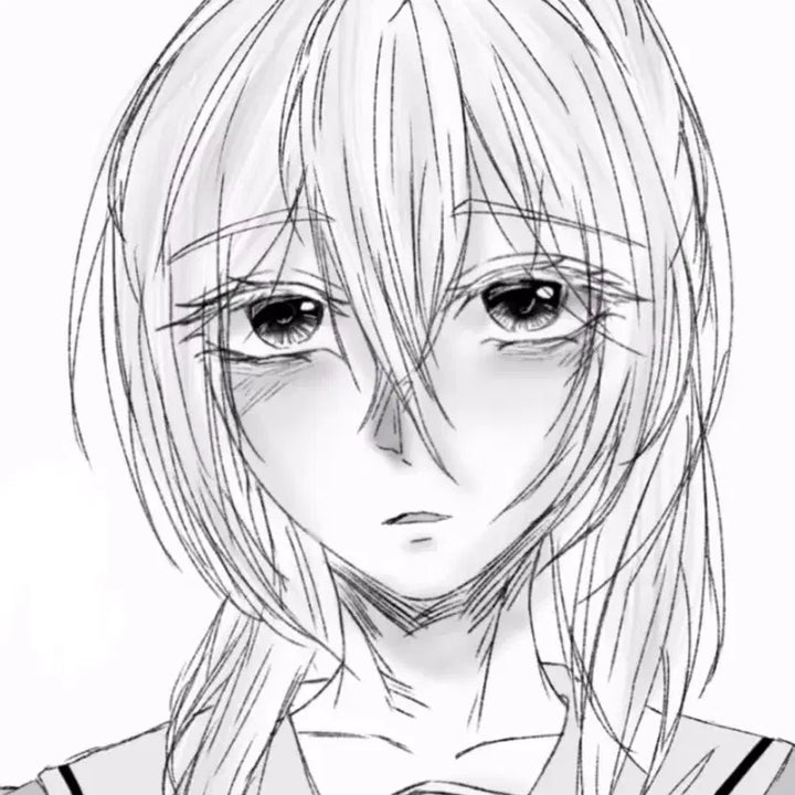 [BUNJANG] Black and White Bust Commission (Male/Female Characters) / 남캐/여캐 흑백/간단 컬러/ 흉상 커미션 (낙퀄)