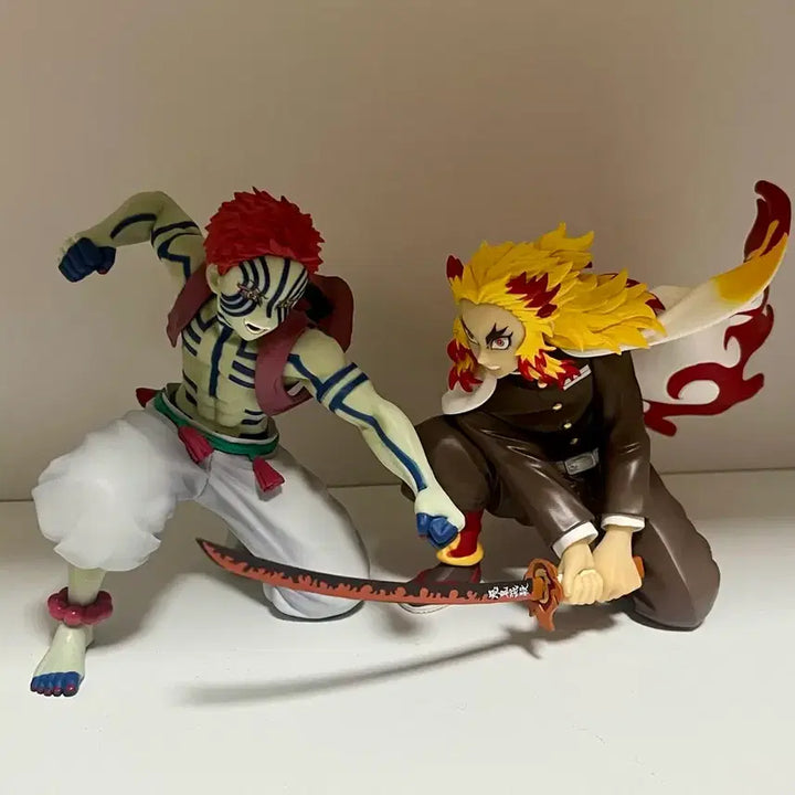 [BUNJANG] Demon Slayer Kyojuro Rengoku &amp; Akaza Noodles Stopper Figure Bundle Set / 귀멸의칼날 렌고쿠 아카자 누들스토퍼 일괄