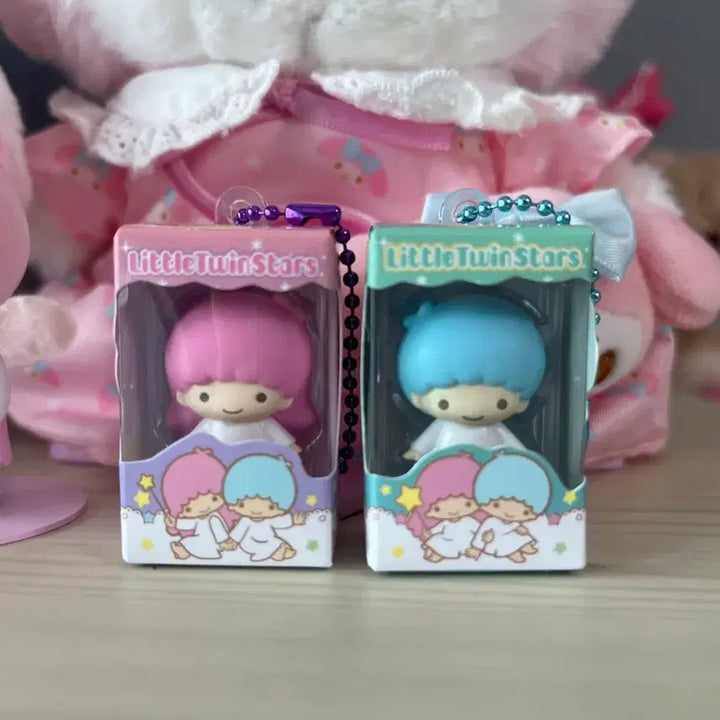 [BUNJANG] Kiki &amp; Lala Miniature Keychain Set / 키키라라 초코박스 미니어처 키링(세트)