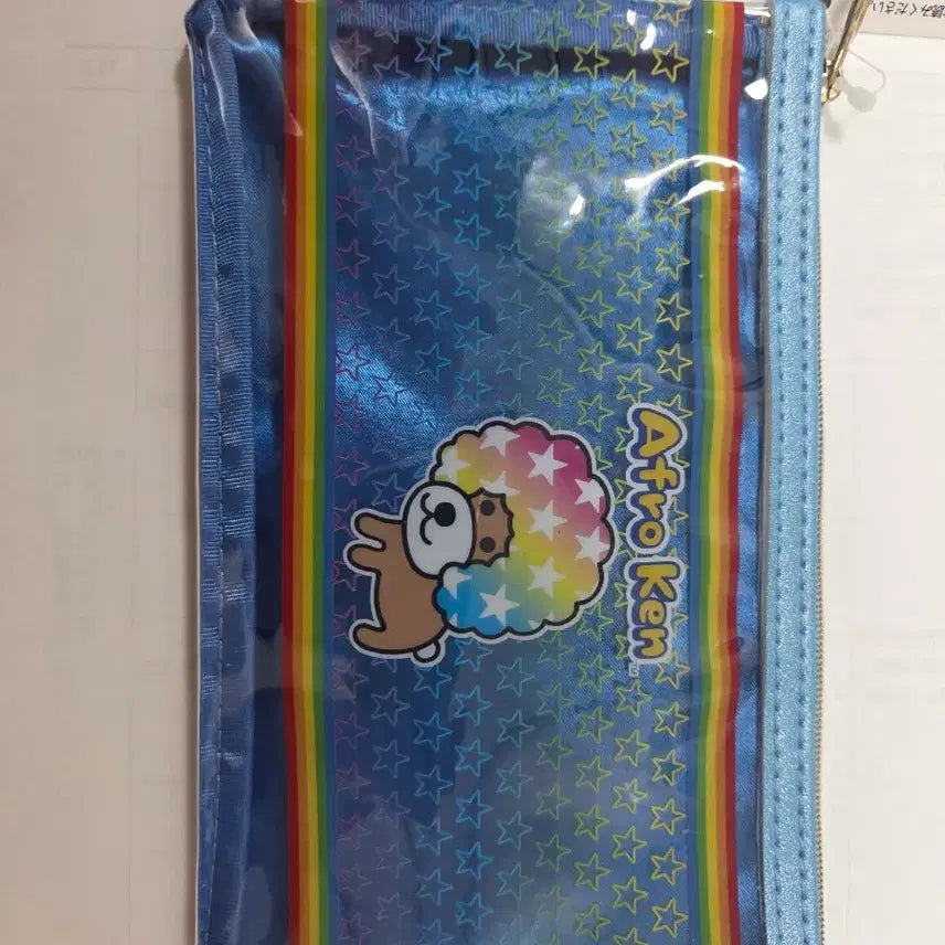 [BUNJANG] San-X Afurukenfukuro Pouch Rainbow Star Pattern / 아프로켄 파우치 (san-x 정품)