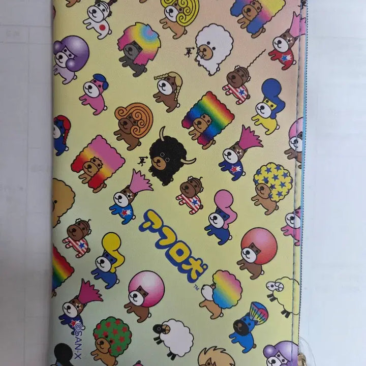 [BUNJANG] San-X Afurukenfukuro Pouch Rainbow Star Pattern / 아프로켄 파우치 (san-x 정품)
