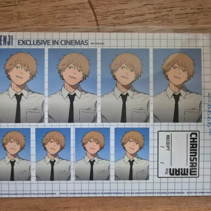 [BUNJANG] Chainsaw Man The Movie Special Edition Poster + ID Photo Set (Sealed) / 체인소맨 극장판 특전 레제 포스터 + 증명사진(미개봉)
