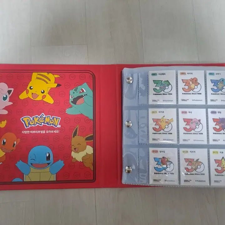 [BUNJANG] Pokemon 30th Anniversary Stickers Full Set / 포켓몬 시즌5 30주년띠부씰 전종 판매