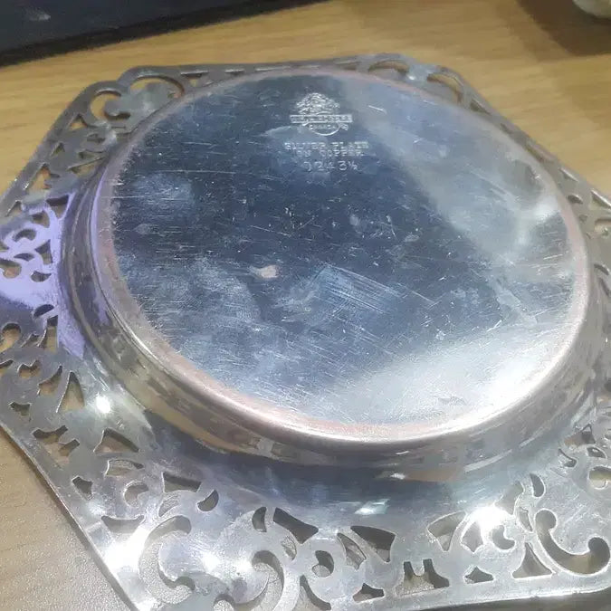 [BUNJANG] W.M Rogers Silver-Plated Small Tray 1900s / 1900 캐나다 W.M Rogers 은도금 소형 쟁반