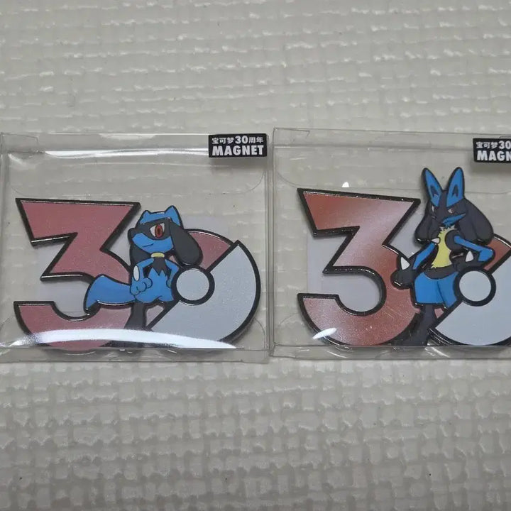 [BUNJANG] Pokémon 30th Anniversary Magnet Set (Rior &amp; Lucario) Bundle Set / 중포센 30주년 마그넷 리오르&amp;루카리오 일괄