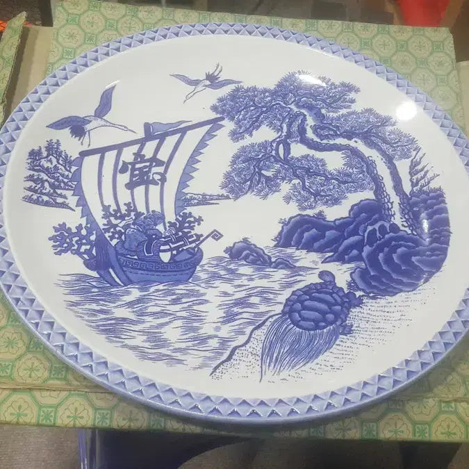 [BUNJANG] 1960s 33cm Japanese Plate / 1960 33 센티 미사용 일본 접시