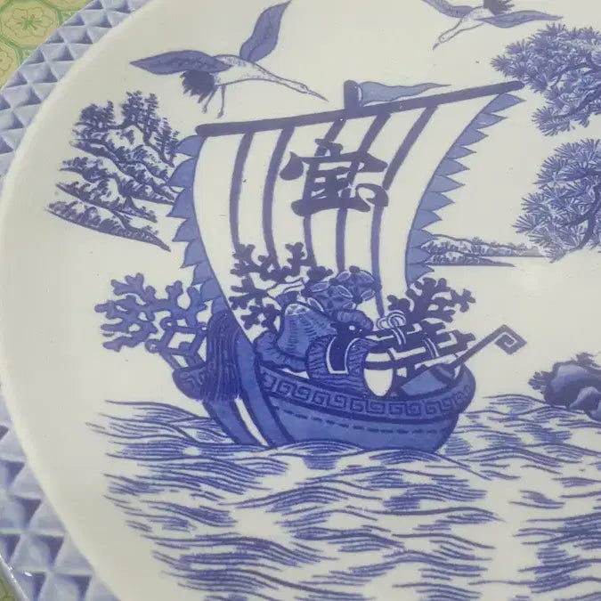 [BUNJANG] 1960s 33cm Japanese Plate / 1960 33 센티 미사용 일본 접시