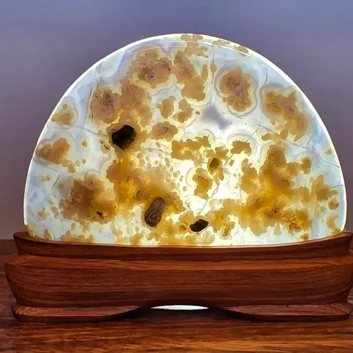 [BUNJANG] Blooming Flower Agate Stone Mineral Display / 26081712 좋은 기운을 내뿜는 꽃이 만발한 컬러 마노석 광물 수석 팝니다