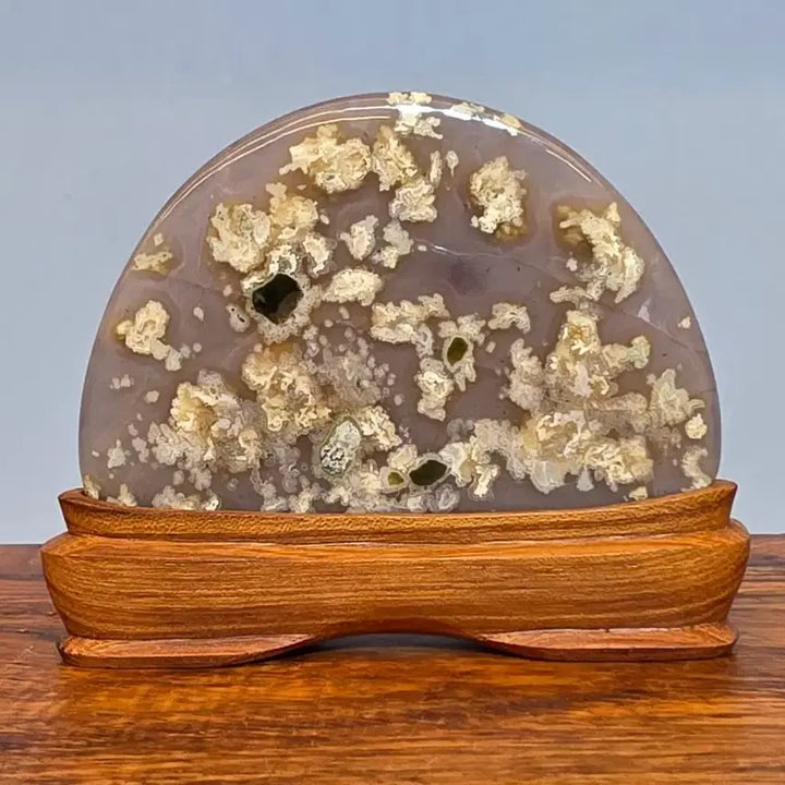 [BUNJANG] Blooming Flower Agate Stone Mineral Display / 26081712 좋은 기운을 내뿜는 꽃이 만발한 컬러 마노석 광물 수석 팝니다