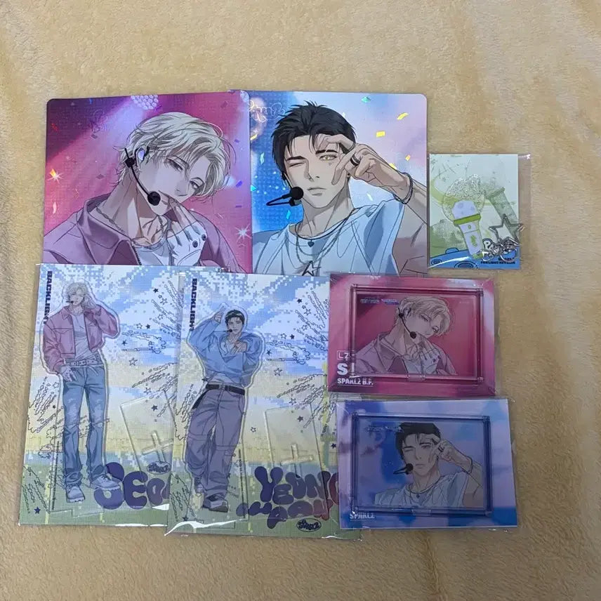 [BUNJANG] SEVENTEEN SPARKLING Backlight Acrylic Stand &amp; Direct Cam Postcard Bundle Set / 일괄 스파클즈 백라이트 아크릴 스탠드 직캠 스탠드 직캠엽서 백라 서인 영운