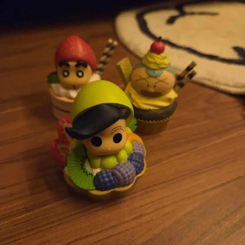 [BUNJANG] Character Cupcake Figures Set of 3 / 캐릭터 컵케이크 피규어 3종 세트