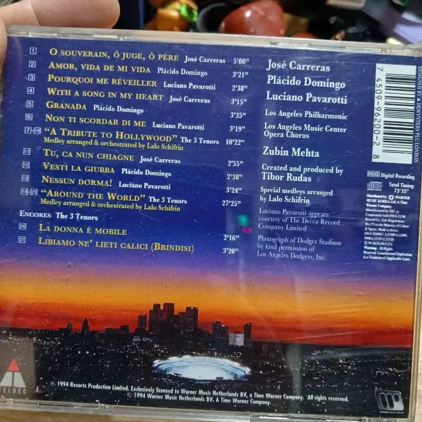 [BUNJANG] The 3 Tenors In Concert 1994 Live CD / THE 3 TENORS IN CONCERT1994