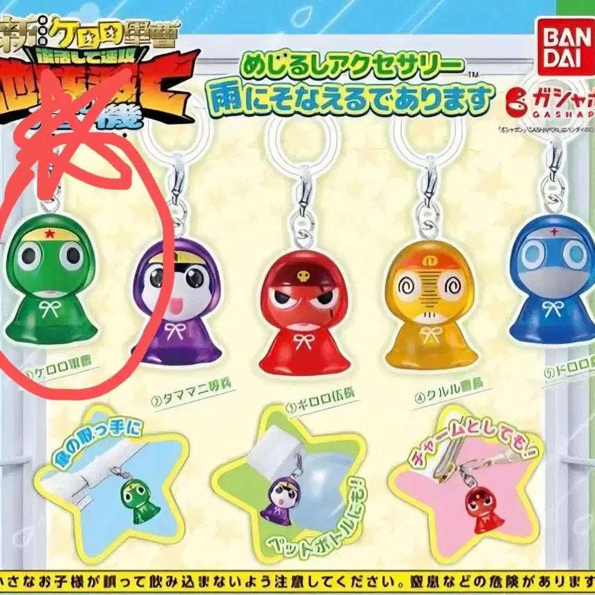 [BUNJANG] Bandai Keroro Gunsou Mezushi Accessory / 반다이 가샤폰 케로로 중사 메지루시 액세서리