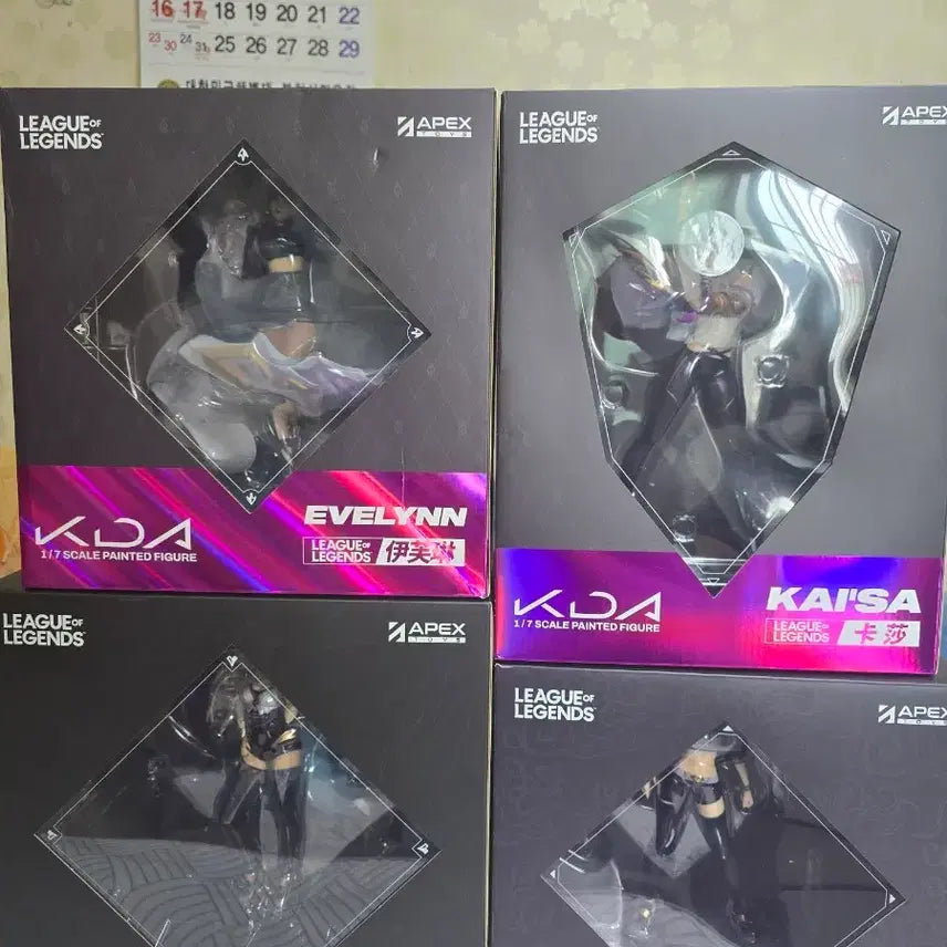 [BUNJANG] Apex K/DA 4-Figure Bundle Set / 에이펙스 LOL K/DA 4종 피규어 일괄 판매 합니다