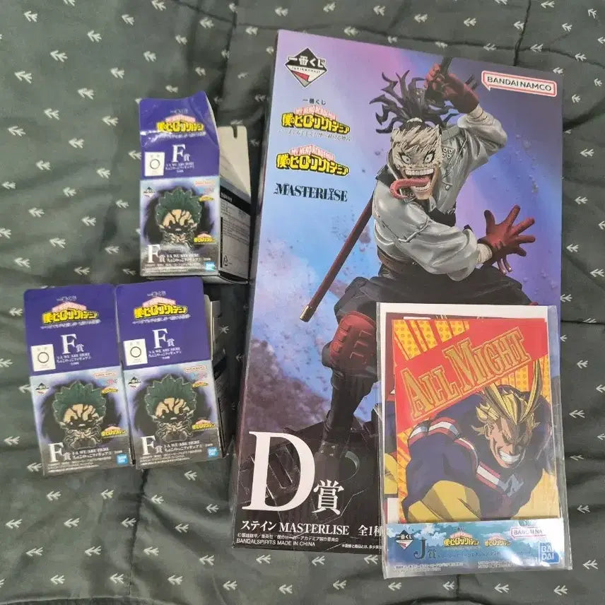 [BUNJANG] My Hero Academia Ichiban Kuji D Prize Stain Figure &amp; All Might Illustration Board / 히로아카 나히아 제일복권 D상 스테인 피규어