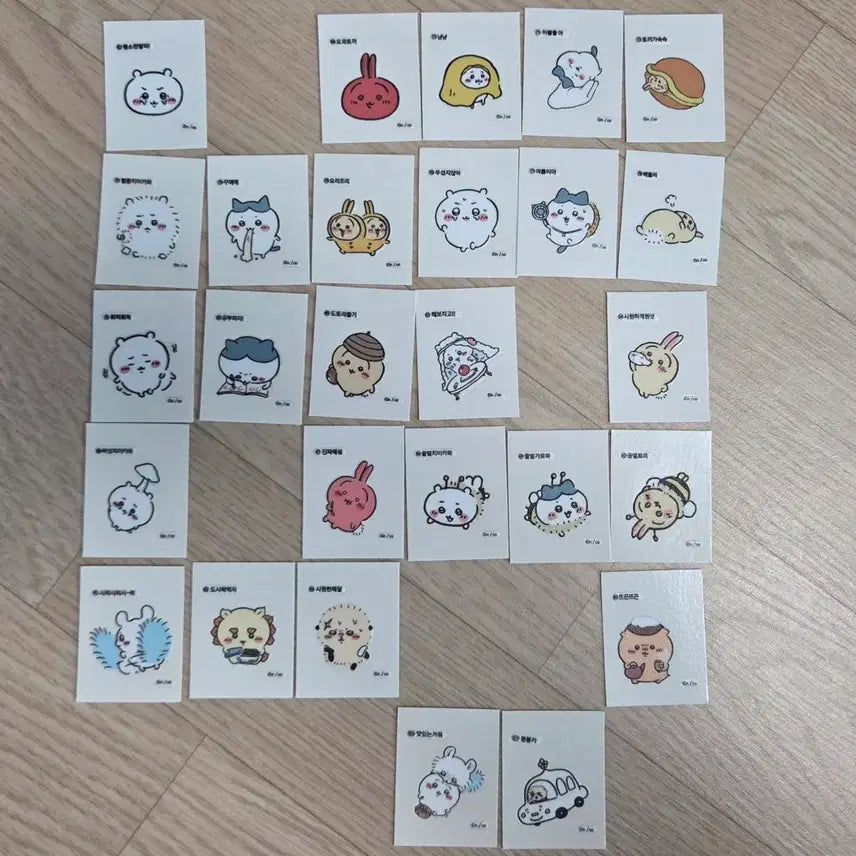 [BUNJANG] Cheekawhoo Sticker Collection Vol. 3 Bundle Set / 치이카와 띠부씰 3탄 일괄판매