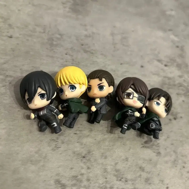 [BUNJANG] Attack on Titan Hug Cot Cable Figures Set (Eren, Levi, Mikasa, Armin, Hange) / 5종 세트) 진격의거인 허그코트 케이블 피규어/ 에렌 리바이 미카사 아르민 한지