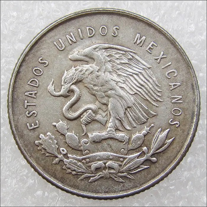 [BUNJANG] Mexico 1950 25 Centavos Silver Coin / 멕시코 1950년 25센타보스 은화 (2641) [동전, 외국주화]