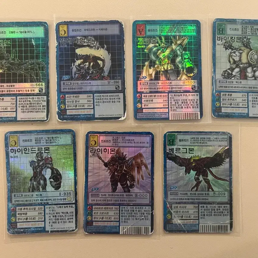 [BUNJANG] Digimon Card Set (Armagemon, Millenniummon) - 7 Cards / 디지몬 카드 7장 세트 (아마게몬, 밀레니엄몬)
