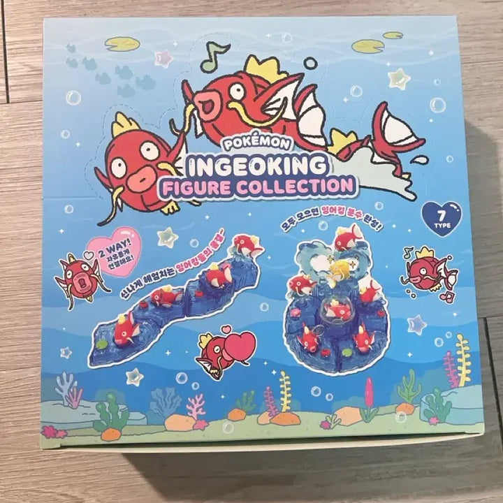 [BUNJANG] Pokemon Muran Garden Pop-Up Magikarp Figure Collection 7-Type Full Box / 미개봉)포켓몬 무릉도원 팝업 잉어킹 피규어 컬렉션 7종 풀박스