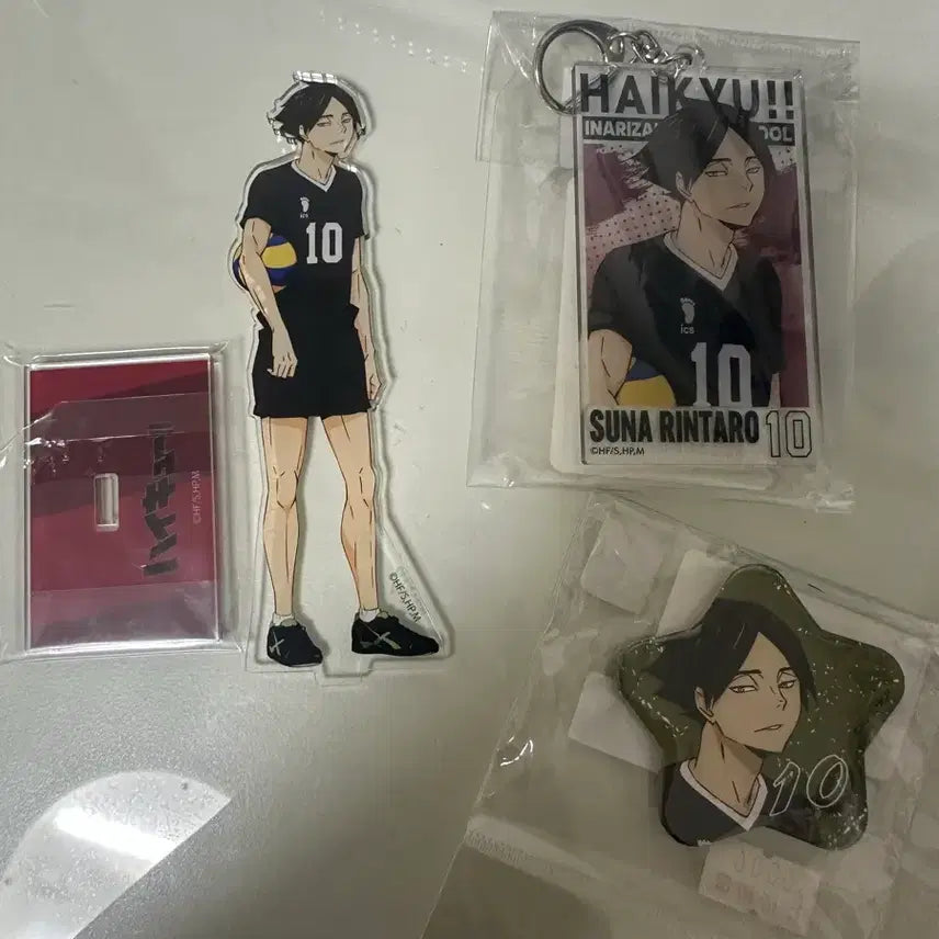 [BUNJANG] Haikyuu!! Rintaro Suna Acrylic Keyring, Star Badge, and Acrylic Stand Set / 하이큐 스나 린타로 굿즈