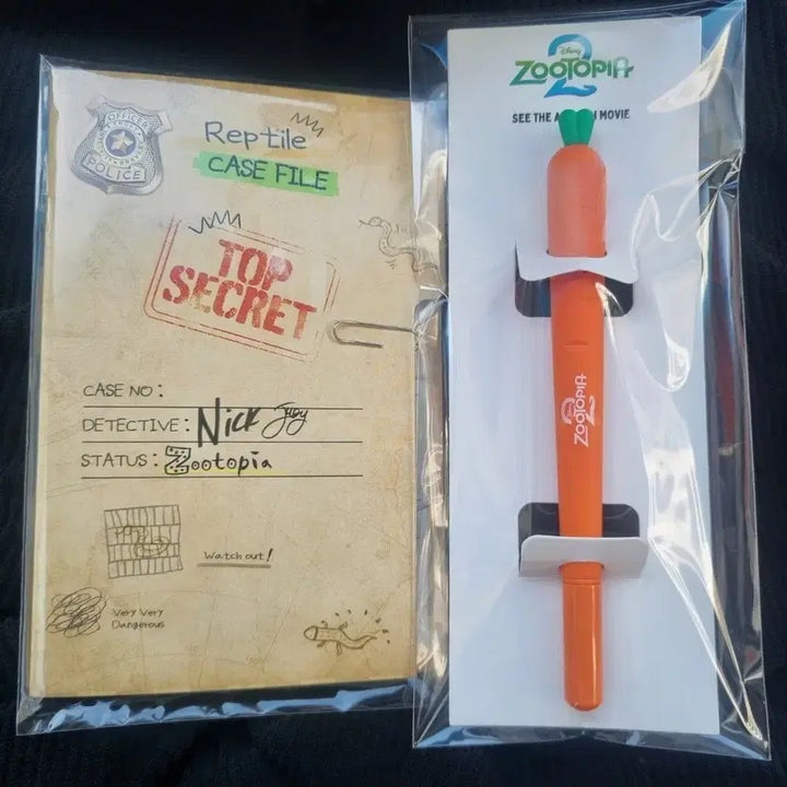 [BUNJANG] Zootopia Nick &amp; Judy Ballpoint Pen Set, Case File, Polaroid, Movie Seal / 주토피아 빅토피아 닉 주디 볼펜 세트 사건파일 폴라로이드 무비씰