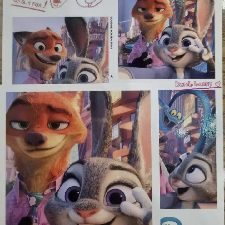 [BUNJANG] Zootopia Nick &amp; Judy Ballpoint Pen Set, Case File, Polaroid, Movie Seal / 주토피아 빅토피아 닉 주디 볼펜 세트 사건파일 폴라로이드 무비씰