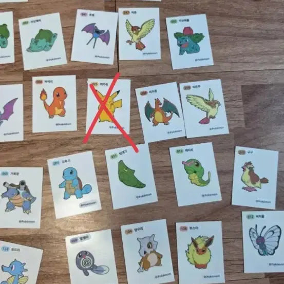 [BUNJANG] Pokémon Generation 1 44-Piece Sticker Set (Mew, Gengar, Zapdos, Moltres, Articuno) / 22년 포켓몬 1세대 띠부씰 44종 뮤, 팬텀, 썬더, 파이어, 프리저