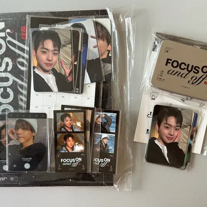 [BUNJANG] ONF FOCUS ON and off Photobook Set + Tin Case Set Bundle / 온앤오프 FOCUS ON and off MD