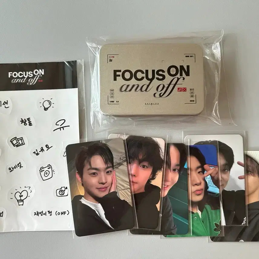 [BUNJANG] ONF FOCUS ON and off Photobook Set + Tin Case Set Bundle / 온앤오프 FOCUS ON and off MD