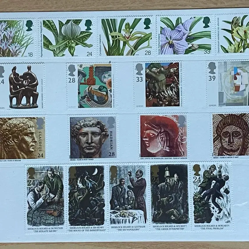 [BUNJANG] Sherlock Holmes Stamp Set (5 Types) / 셜록홈즈 우표 세트 5종
