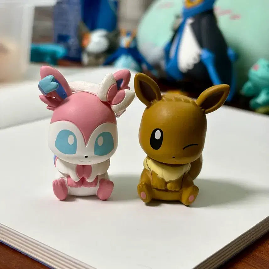 [BUNJANG] Pokemon Eevee Sylveon Gacha Figure Bundle Set / 포켓몬 이브이 님피아 가챠 피규어 일괄