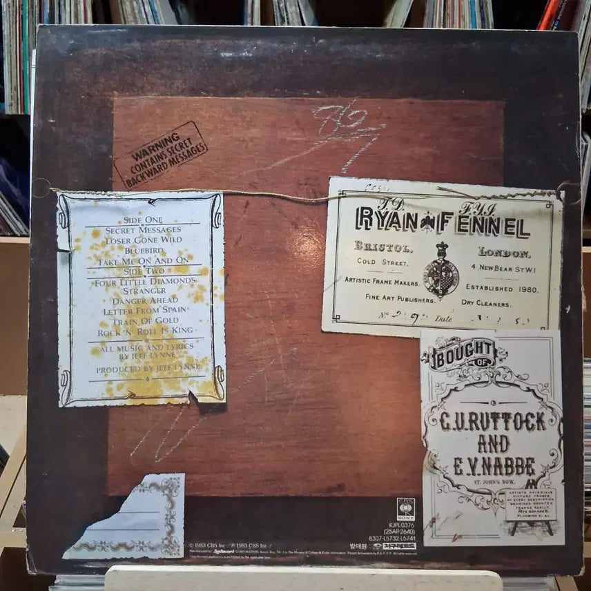 [BUNJANG] Electric Light Orchestra Secret Messages LP / 일렉트릭 라이트 오케스트라 Secret Messages LP