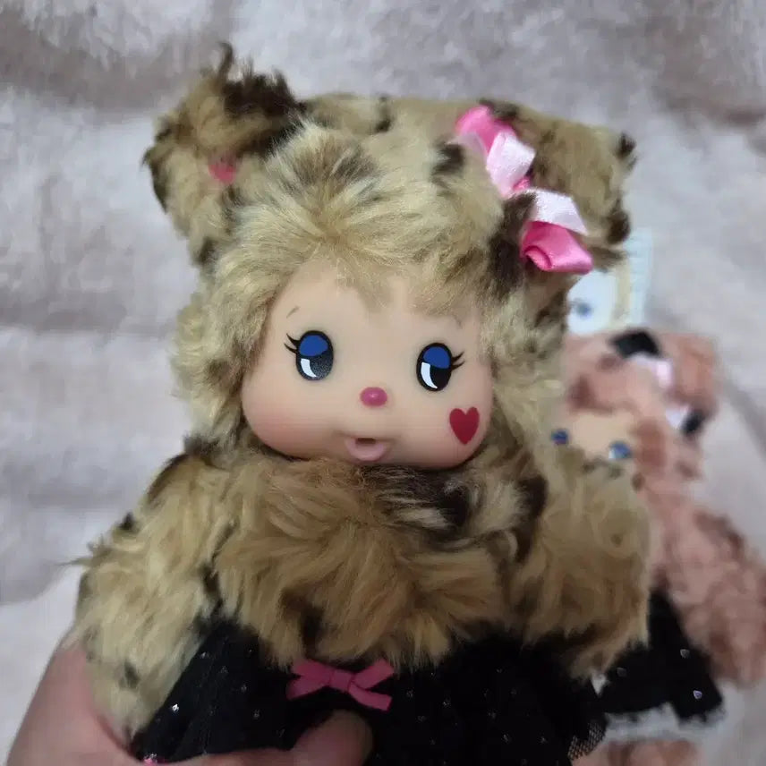 [BUNJANG] Sekiguchi Charm Charm Bear Leopard Pink Set / 세트) 참참베어 호피 핑크 세트