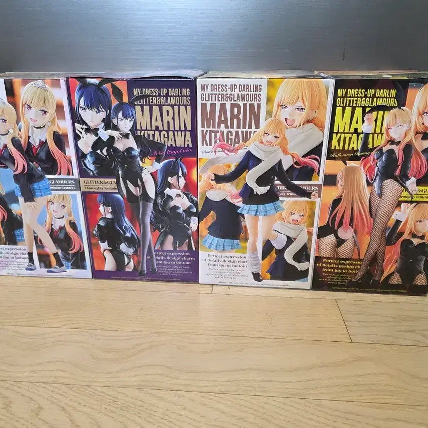 [BUNJANG] G&amp;G Glitter Glamorous Marin Kitagawa Figure Bundle Set / G&amp;G글리터 글래머러스 키타가와 마린 그비스크돌 4개 일괄
