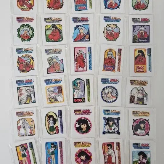 [BUNJANG] Inuyasha Tteobokki Stickers 61 pcs / 이누야샤 띠부 띠부씰 띠부띠부씰 61장!