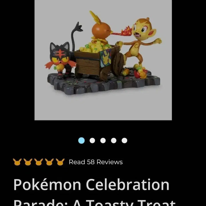 [BUNJANG] Pokémon Fire-Type Pokémon Resin Figure / 포켓몬스터 불타입 포켓몬 레진 피규어