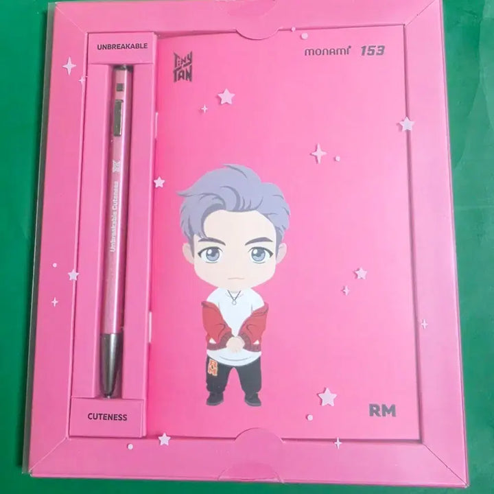 [BUNJANG] BTS x Monami153 TinyTAN Collaboration RM Ballpoint Pen &amp; Notebook Set / BTS x 모나미153 타이니탄 콜라보 RM