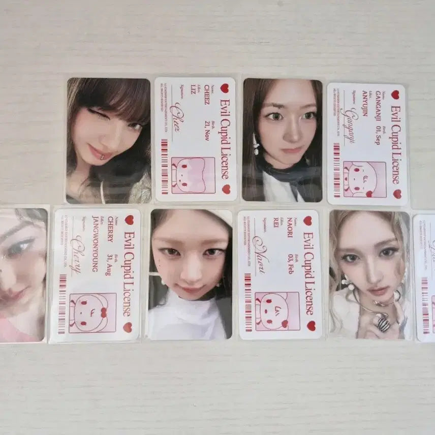 [BUNJANG] IVE A-Pop Plush Doll Photocard Bundle Set / 아이브 아부부 인형 포카 세트 일괄로 판매 합니다