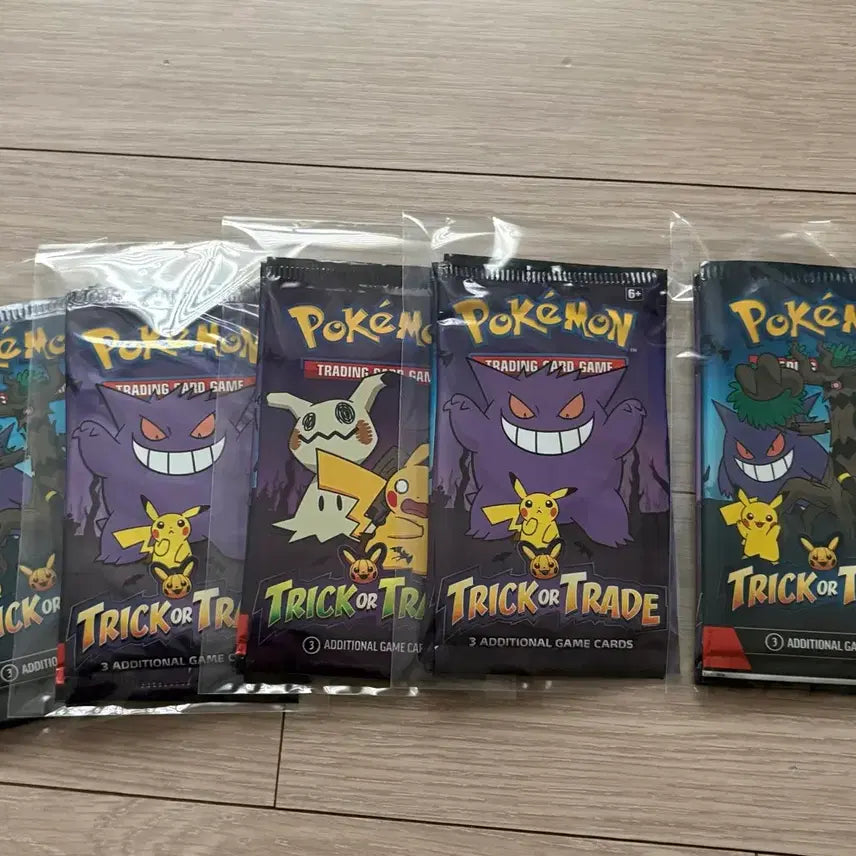 [BUNJANG] Pokemon Trading Card Game Halloween Pack Set / 북미 포켓몬카드 한정 할로윈 팩 1장씩 3장 세트 총 4세트 팝니다